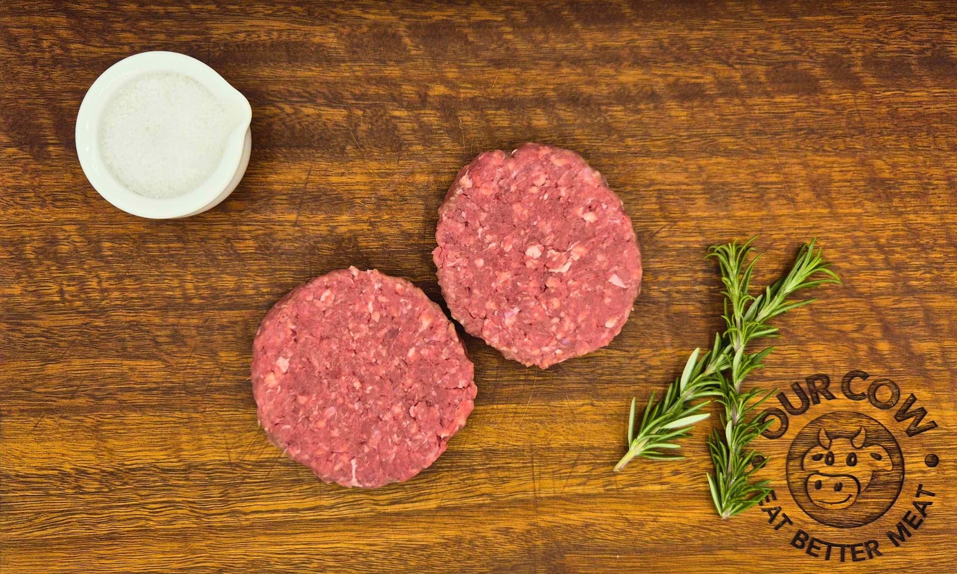 2 Grass Fed Beef Paleo Burger Patties