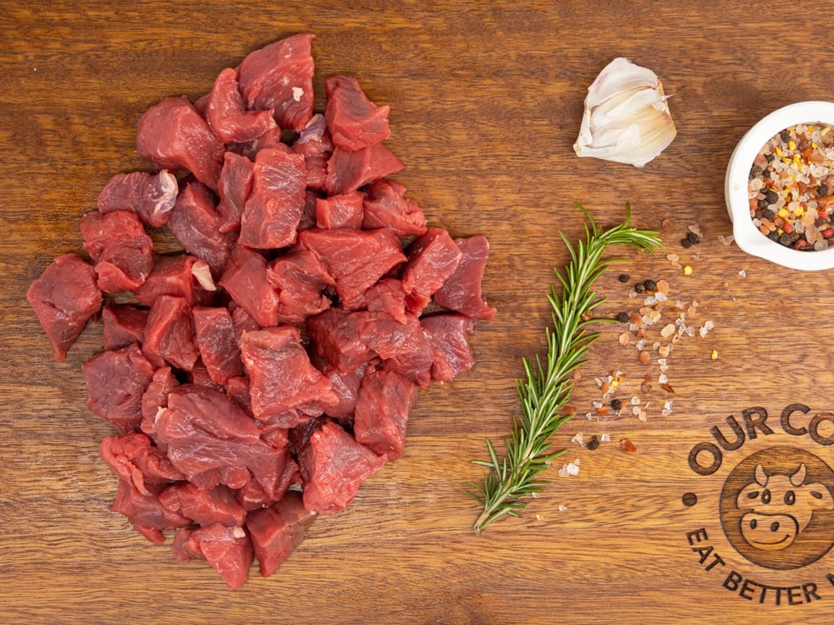Grass Fed Diced Beef
