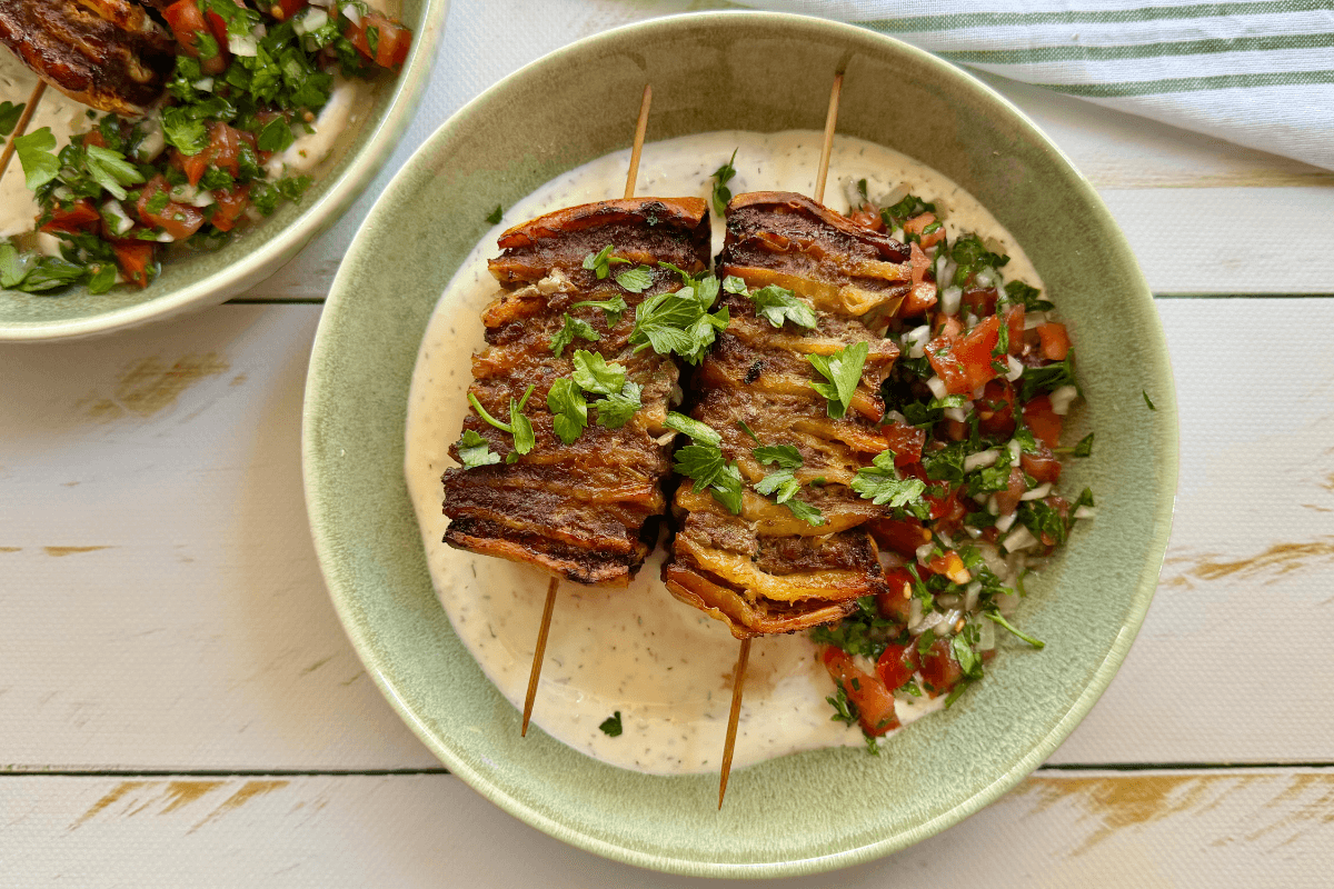 Beef Liver Tortilla Kebabs