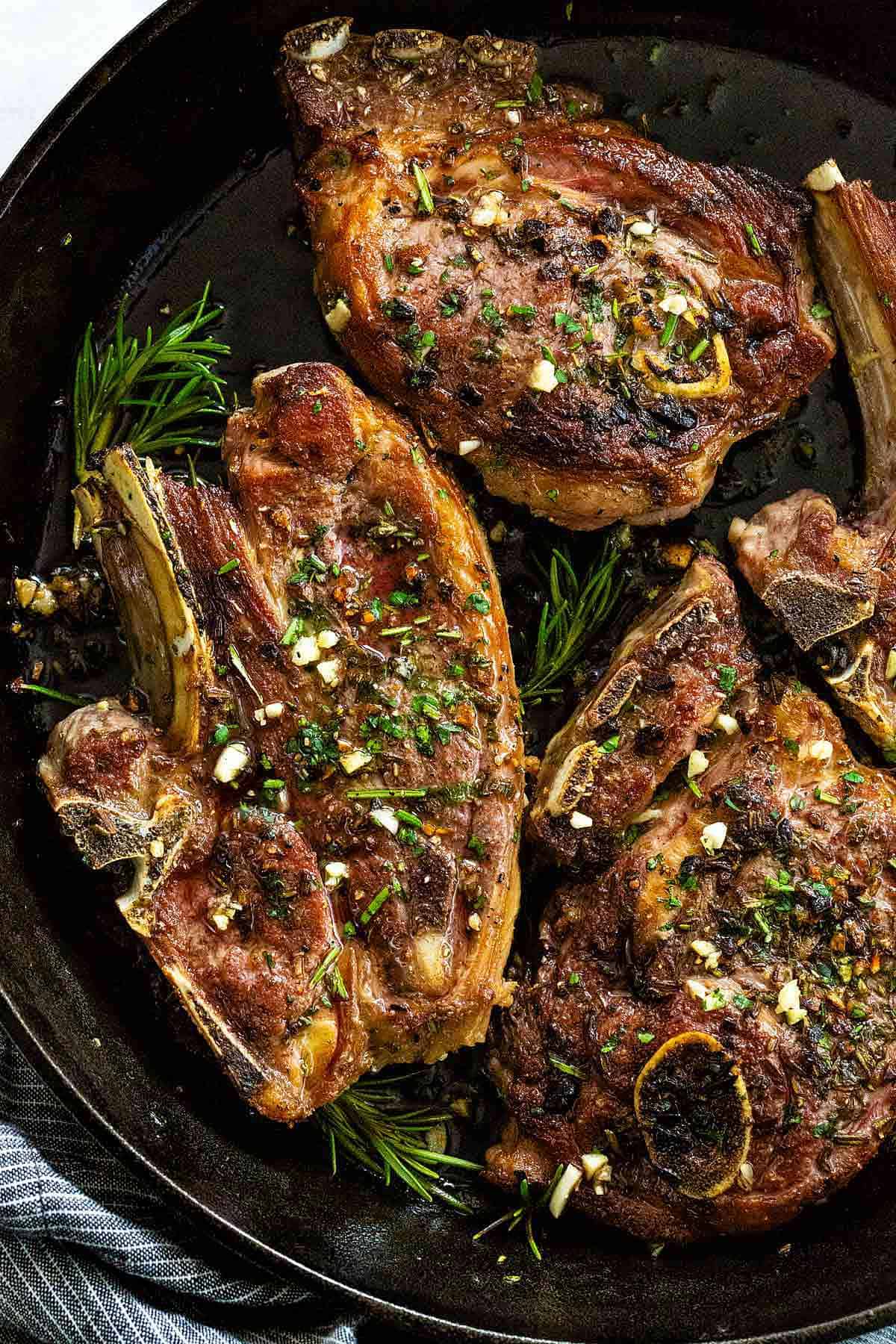 Slow Cooker Herb and Garlic Lamb Forequarter Chops