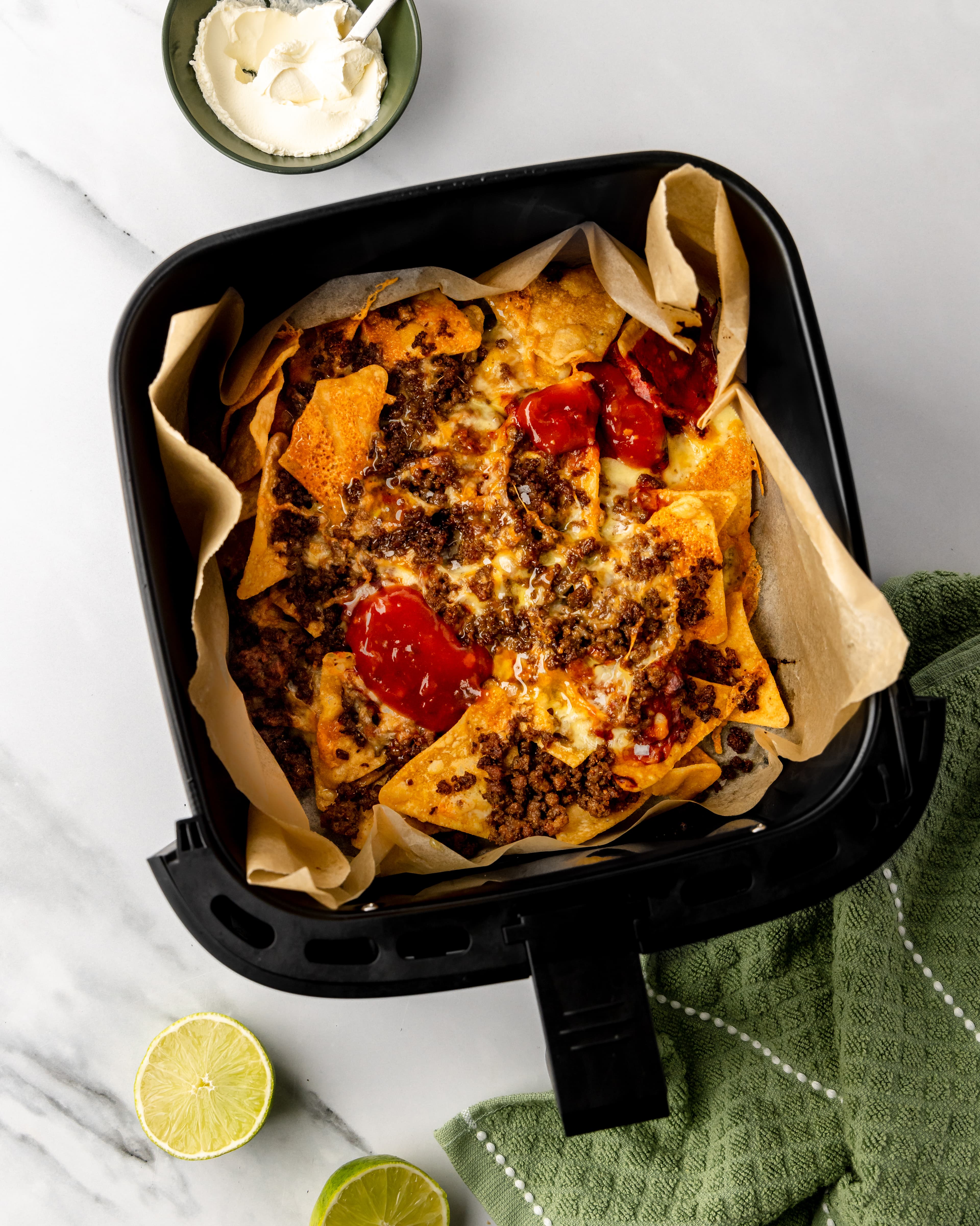 Airfryer Beef Nachos