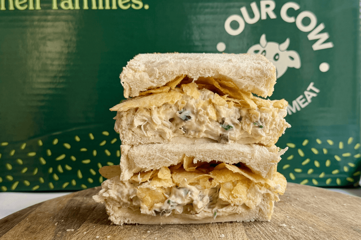 Chicken, Chip and Pickle Sandwich