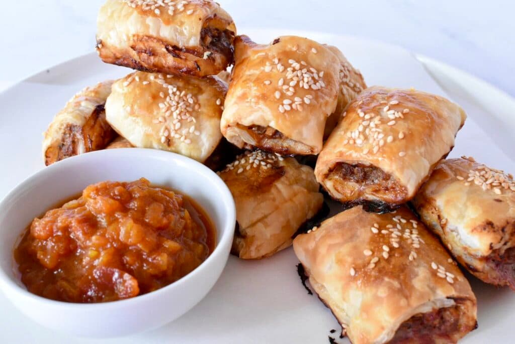 Beef and Veggie Sausage Rolls
