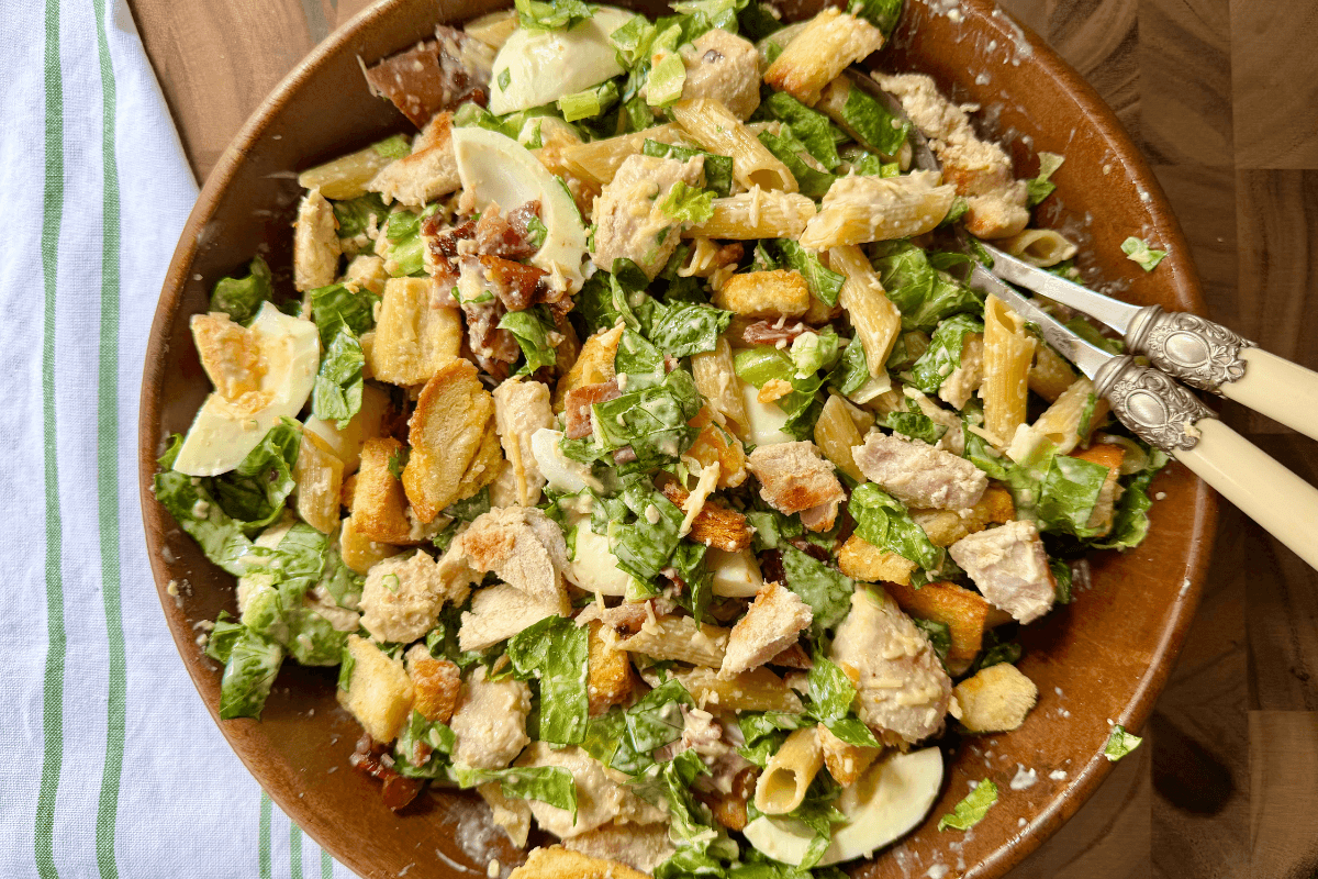 Chicken Caesar Pasta Salad