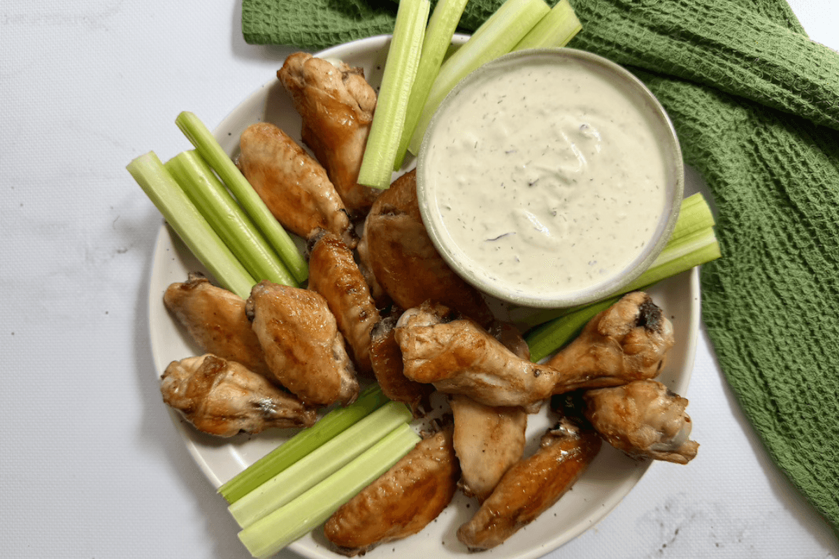 Buffalo Chicken Nibbles with Ranch Dipping Sauce