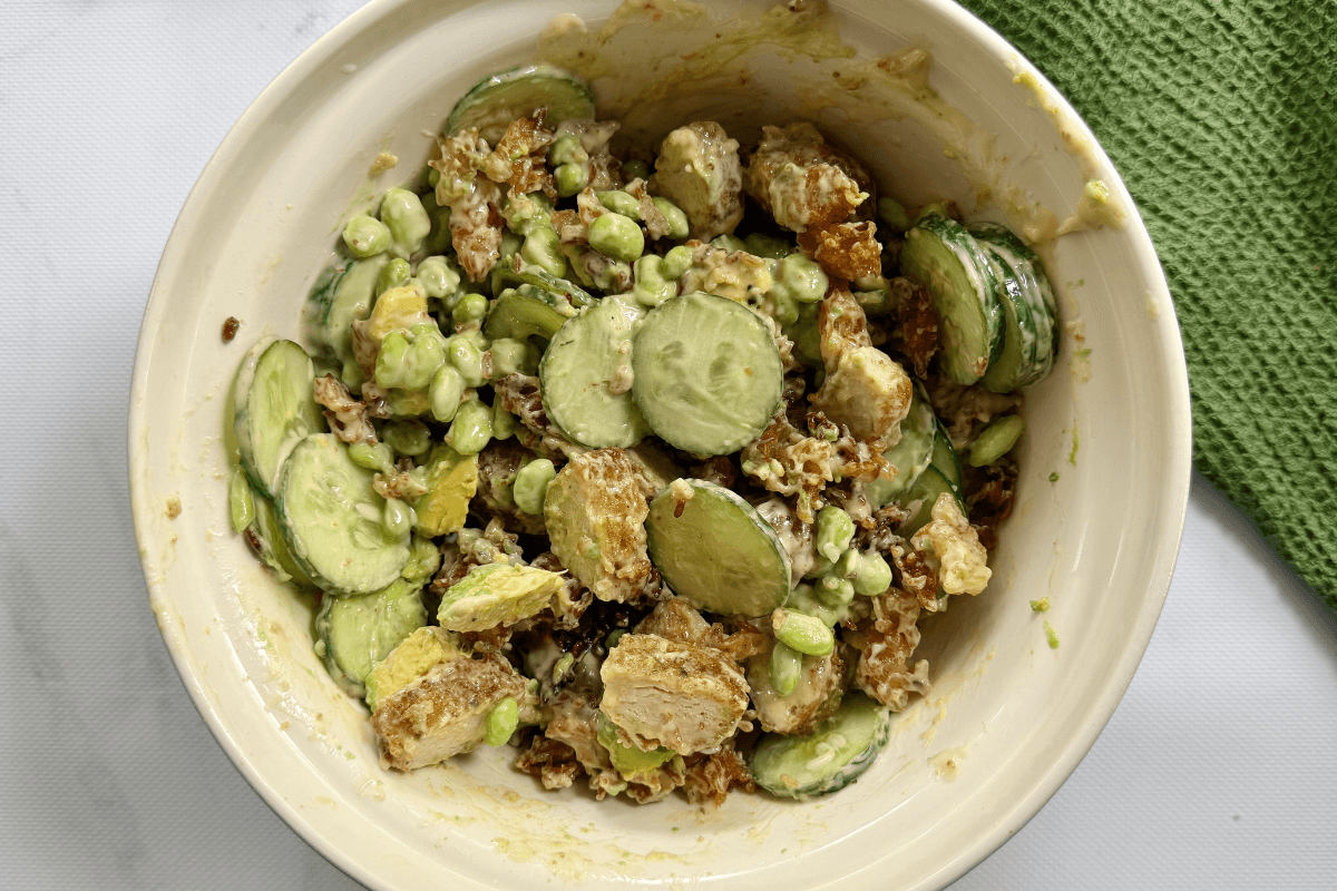 Crispy Rice Salad with Chicken Tenders