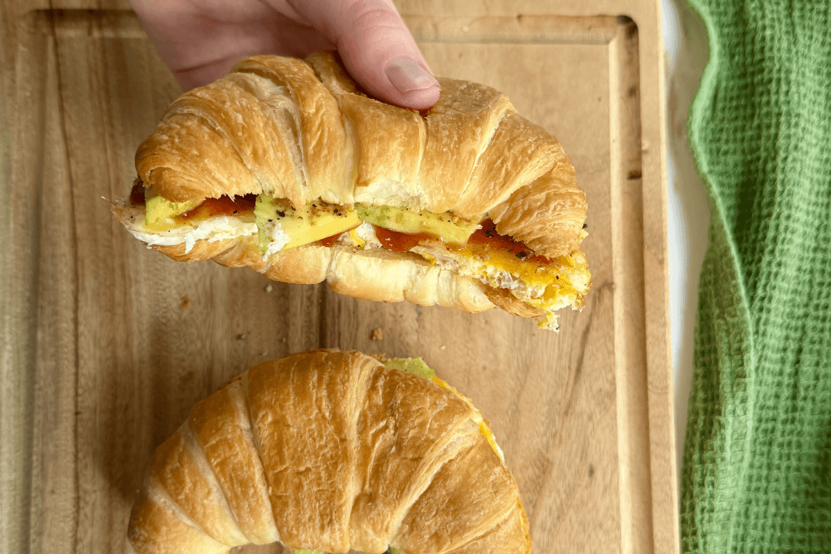 Baked Breakfast Croissants